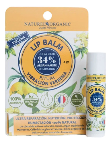 Bálsamo Labial Reparador Fragancia Emocional Verbena Vegano