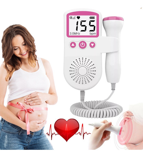 Monitor Fetal Doppler Ultrasonido Bebé Latidos Corazón