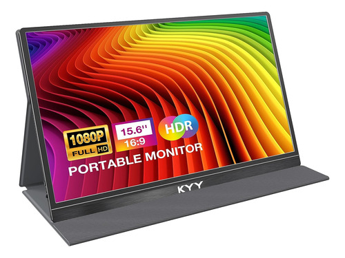 Monitor Portátil Kyy De 15.6 Pulgadas Fhd 1080p Usb C Hdmi G