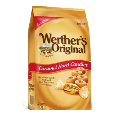 Werther Original Creamy Caramel Lleno Caramelos Duros 2 Lbs