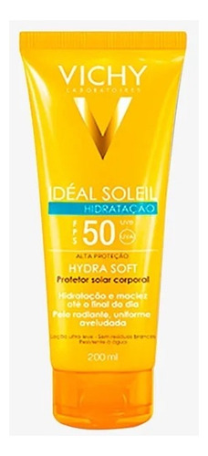 Protetor Solar Hidratação Corporal Fps50 Vichy Idéal Soleil Bisnaga 200ml