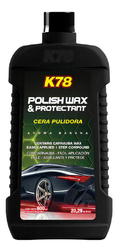 Cera Polish Wax Auto K78 600ml Pule Y Encera