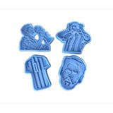 Kit Cortantes Repostería Galletitas Masa Futbol Messi Copa 