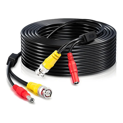 Cable Siames 20 Metros Para Camaras Seguridad Cctv Bnc Video | MercadoLibre