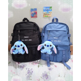 Mochila Kawaii Harajuku X Stitch Escolar Universitaria Cute