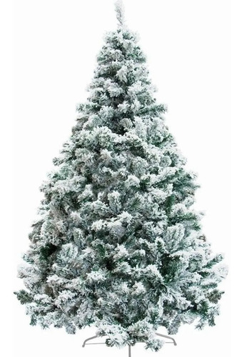 Arbol Navidad Artificial Pino Nevado Frondoso De Lujo 1.5m
