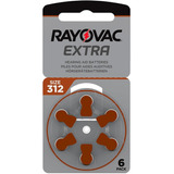 6 X Pilas Audifono Rayovac 312 Pr41 Extra Advance San Martin