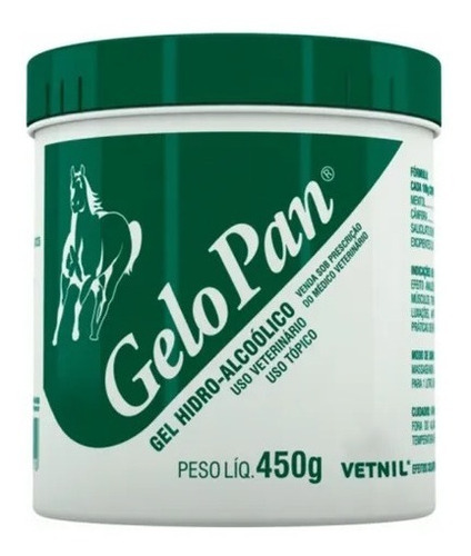 Gelo Pan Pote 450g Vetnil Pancas E Dor Muscular Em Equinos