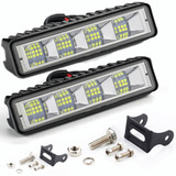 Par De Luces Auxiliares Led De 6'' Para Jeep/suv/moto