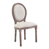 Silla De Comedor (tapizada), Color Beige