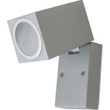 Aplique Cubox Aluminio Gris Ip44 Gu10