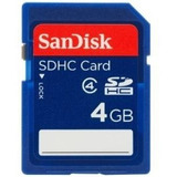 Sandisk 4gb Class 4 Sdhc Memoria Flash Card-sdsdb-004g-b35 (