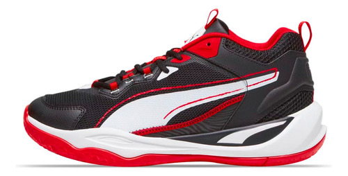 Tenis Puma Playmaker 2023 Hombre Negro Rojo