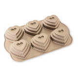 Molde Para Mini Tortas Cupcakes Tiered Heart Nordic Ware