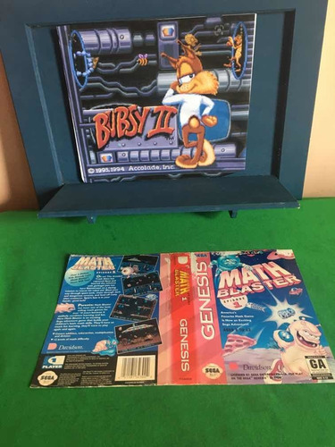 Sega Genesis Math Blaster Encarte Original