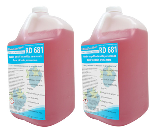 Jabón Antibacterial Para Manos P/dispensador Líquido 3.8l 2u