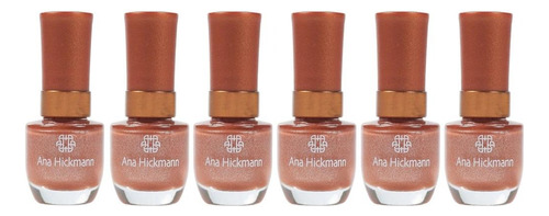 Kit Com 6 Esmaltes Ana Hickmann Chic Metálico - 9ml