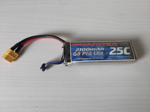 Bateria Lipo Thunder Power. 2.100mah 7,4v 2s 25c Usada