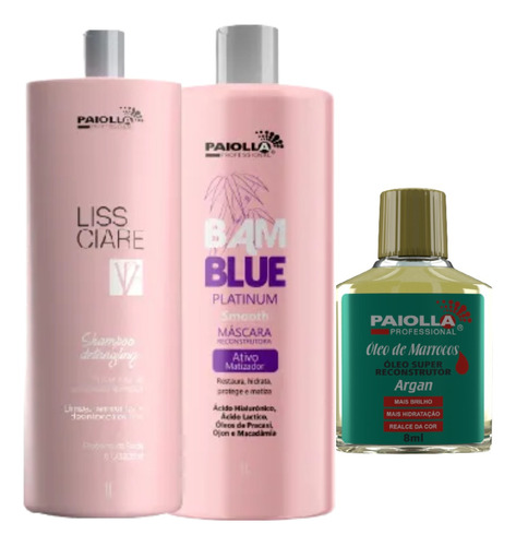 Paiolla Progressiva Bambu Blue Platinum Liso Platinado 