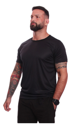 Camiseta Manga Curta Masculina Térmica Proteção Solar Uv+
