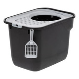 Caja De Arena Para Gatos Con Entrada Superior Y Tapa, Grande