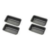 4 Moldes Para Hornear Pan Antiadherente De Acero Al Carbono