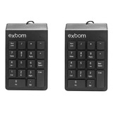 2 Teclado Numérico Universal Para Notebook Contas Rapido Usb