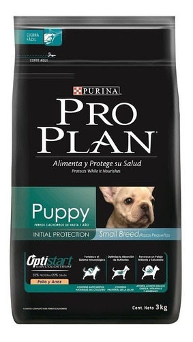 3.5kg Alimento Purina Proplan Puppy Optistart Plus Raza Ch.