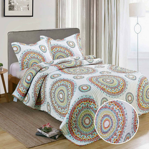 Cubrecama King Quilt Cover Verano Mantra + Funda Haussman