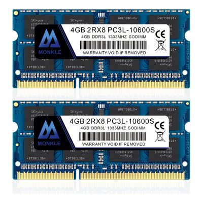 Memoria RAM gamer color azul 8GB 2 monkle 2-4G-10600S-1333-BLUE Sodimm Para Computadora Portátil 204-pin | Envío gratis