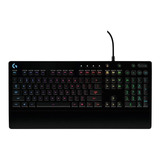 Teclado Gamer Logitech G Serie G Prodigy G213 Qwerty Inglés Internacional Color Negro Con Luz Rgb