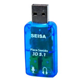 Tarjeta De Sonido Usb 5.1. Audifonos Y Microfono Plug 3.5mm