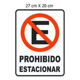 Vinil Sticker Calcomania Prohibido Estacionar
