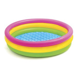 Pileta Inflable Infantil Redonda Sunset Glow Intex 114x25 Cm