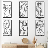 Cindeer 6 Piezas De Decoracin De Pared Moderna Minimalista A