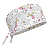 Gorro Médico Unisex Animal Print Uniforme Unicornio (gris)