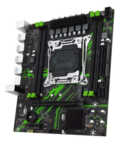 Placa Mae Machinist Pr9 X99 Micro Atx Black Green Xeon