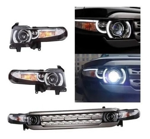 Faros Led Con Parrilla Toyota Fj Cruiser 07-15 Foto 8