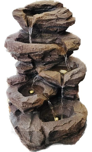 Fuente De Agua Cascada 47cm Grande Catarata Piedras Deco Zn