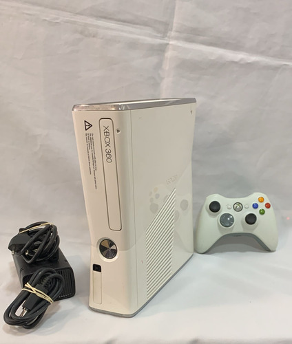 Xbox 360 Slim Branco Travado + 1 Jogo Completo Microsoft