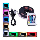 Tira Led 5050 Rgb 3m Usb Conexion Tv Pc Control Remoto  