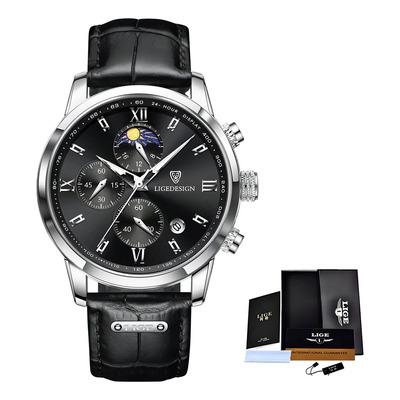 Reloj De Cuarzo Analógico Negro Impermeable Para Hombre Life Casual | Envío gratis