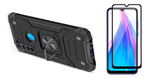 Pelicula 3d+ Capa Suporte Compatível Com Xiaomi Redmi Note 8