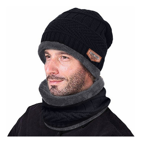 Gorro Invierno + Cuello Interior De Chiporro Mujer Hombre