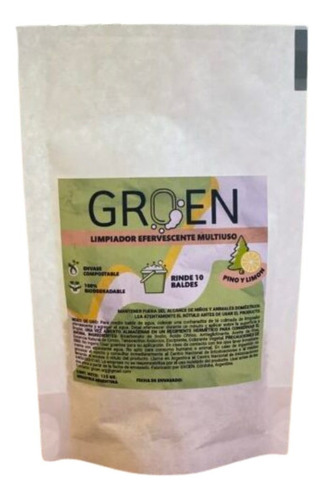 Limpiador Biodegradable Efervescente Multiuso Groen 125gr