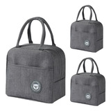 3pcs Bolsa Térmica Lancheira Marmiteira Escolar Infantil