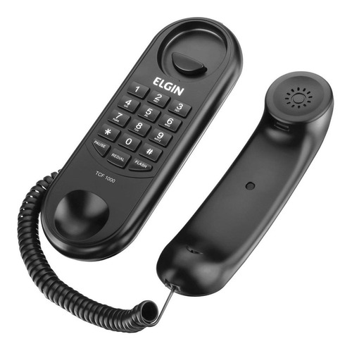 Telefone Com Fio Tcf-1000 Modelo Gôndola Preto - Elgin