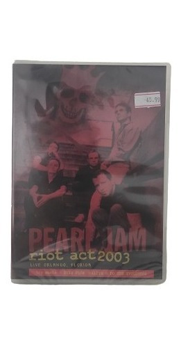 Dvd Pearl Jam*/ Riot Act 2003 ( Lacrado )