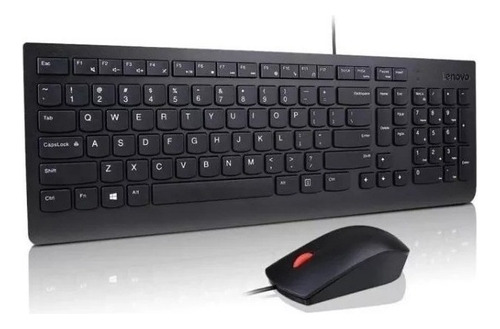 Combo Teclado Y Mouse Lenovo Con Ñ Alambrico Todo En Uno