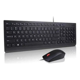 Combo Teclado Y Mouse Lenovo Con Ñ Alambrico Todo En Uno